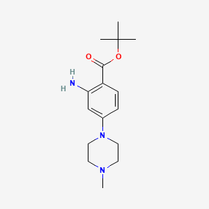 Tert-butyl 2-amino-4-(4-methylpiperazin-1-yl)benzoate