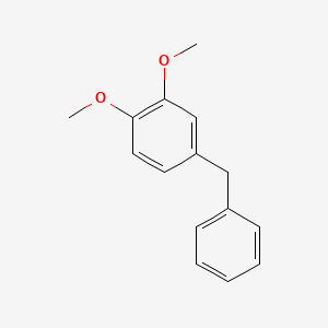 molecular formula C15H16O2 B14452039 Benzene, 1,2-dimethoxy-4-(phenylmethyl)- CAS No. 78238-97-8