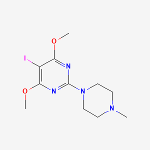 5-Iodo-4,6-dimethoxy-2-(4-methylpiperazin-1-yl)pyrimidine