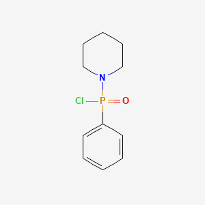 molecular formula C11H15ClNOP B14452082 Phenylpiperidinophosphinic chloride CAS No. 74038-31-6