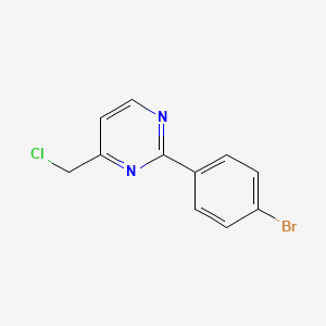 2-(4-Bromophenyl)-4-(chloromethyl)pyrimidine