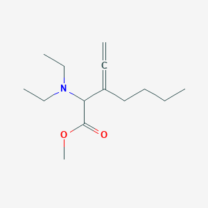 molecular formula C14H25NO2 B14452144 Methyl 2-(diethylamino)-3-ethenylideneheptanoate CAS No. 73256-46-9