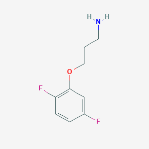 molecular formula C9H11F2NO B1445218 3-(2,5-Difluorophenoxy)propan-1-amine CAS No. 857281-06-2