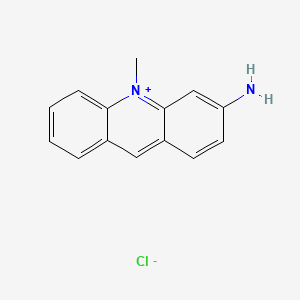 molecular formula C14H13ClN2 B14452182 3-Amino-10-methylacridinium chloride CAS No. 75586-70-8