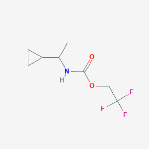 2,2,2-trifluoroethyl N-(1-cyclopropylethyl)carbamate
