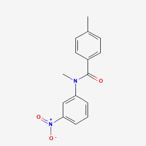 molecular formula C15H14N2O3 B14452197 N,4-Dimethyl-N-(3-nitrophenyl)benzamide CAS No. 72681-28-8