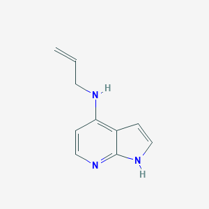 molecular formula C10H11N3 B144522 N-烯丙基-1H-吡咯[2,3-B]吡啶-4-胺 CAS No. 640735-22-4