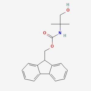 molecular formula C19H21NO3 B1445221 9H-Fluoren-9-ylmethyl 2-hydroxy-1,1-dimethylethylcarbamate CAS No. 1187667-02-2