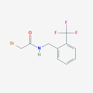 molecular formula C10H9BrF3NO B1445224 2-溴-n-[2-(三氟甲基)苄基]乙酰胺 CAS No. 1228506-96-4
