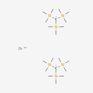 molecular formula C20H54Si6Zn B14452242 Zinc bis[tris(trimethylsilyl)methanide] CAS No. 74357-48-5