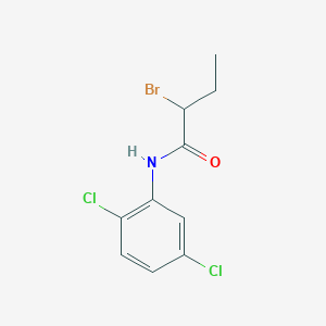 molecular formula C10H10BrCl2NO B1445225 2-Bromo-N-(2,5-dichlorophenyl)butanamide CAS No. 1339713-16-4