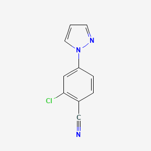 2-Chloro-4-(1H-pyrazol-1-yl)benzonitrile