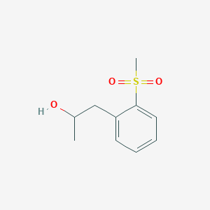 molecular formula C10H14O3S B1445231 1-(2-Methanesulfonylphenyl)propan-2-ol CAS No. 1409557-45-4