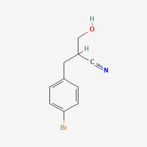 2-[(4-Bromophenyl)methyl]-3-hydroxypropanenitrile