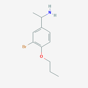 1-(3-Bromo-4-propoxyphenyl)-ethylamine