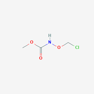 molecular formula C3H6ClNO3 B14452443 Methyl (chloromethoxy)carbamate CAS No. 78426-48-9