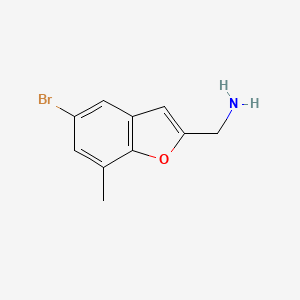 (5-Bromo-7-methyl-1-benzofuran-2-yl)methanamine