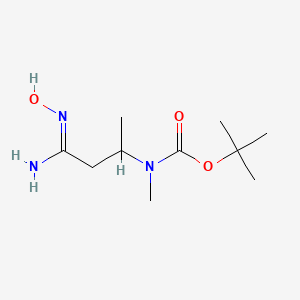 molecular formula C10H21N3O3 B1445247 叔丁基 N-[1-(N'-羟基氨基甲酰基)丙烷-2-基]-N-甲基氨基甲酸酯 CAS No. 1344798-13-5