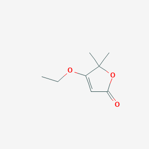 molecular formula C8H12O3 B14452483 4-Ethoxy-5,5-dimethylfuran-2(5H)-one CAS No. 77140-19-3