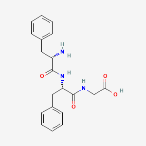 molecular formula C20H23N3O4 B14452499 Phenylalanyl-phenylalanyl-glycine CAS No. 75539-83-2