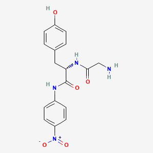 molecular formula C17H18N4O5 B14452521 Glycyl-N-(4-nitrophenyl)-L-tyrosinamide CAS No. 74569-70-3