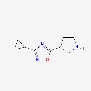 3-Cyclopropyl-5-(pyrrolidin-3-yl)-1,2,4-oxadiazole