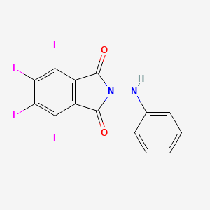 molecular formula C14H6I4N2O2 B14452557 Phthalimide, N-anilinotetraiodo- CAS No. 73771-05-8