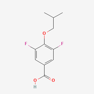 molecular formula C11H12F2O3 B1445256 3,5-Difluoro-4-isobutoxybenzoic acid CAS No. 1343670-92-7
