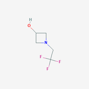 molecular formula C5H8F3NO B1445259 1-(2,2,2-Trifluoroethyl)azetidin-3-ol CAS No. 1344365-71-4