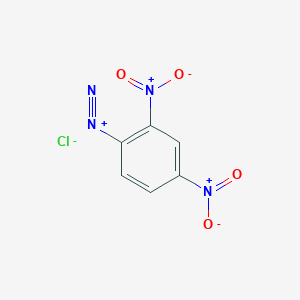 molecular formula C6H3ClN4O4 B14452660 2,4-Dinitrobenzene-1-diazonium chloride CAS No. 77232-70-3