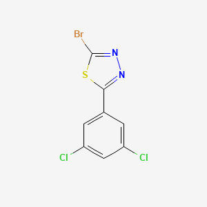 molecular formula C8H3BrCl2N2S B1445267 2-Bromo-5-(3,5-dichlorophenyl)-1,3,4-thiadiazole CAS No. 1339475-39-6