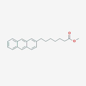 molecular formula C22H24O2 B14452688 Methyl 7-(anthracen-2-yl)heptanoate CAS No. 75802-34-5