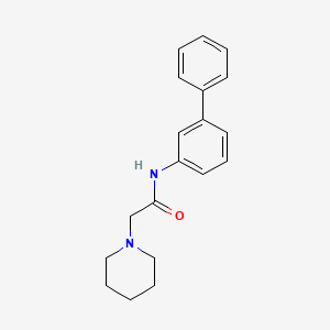 molecular formula C19H22N2O B14452700 N-([1,1'-Biphenyl]-3-yl)-2-(piperidin-1-yl)acetamide CAS No. 77531-78-3