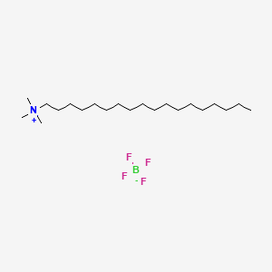 molecular formula C21H46BF4N B14452723 Octadecyltrimethylammonium tetrafluoroborate CAS No. 73636-95-0