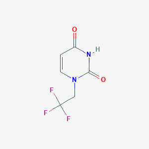 molecular formula C6H5F3N2O2 B1445273 1-(2,2,2-trifluoroethyl)pyrimidine-2,4(1H,3H)-dione CAS No. 1340213-90-2