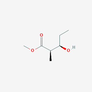 molecular formula C7H14O3 B14452749 Pentanoic acid, 3-hydroxy-2-methyl-, methyl ester, (2R,3R)- CAS No. 78655-79-5