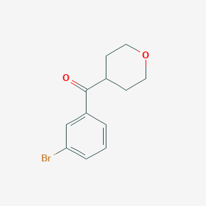 4-(3-Bromobenzoyl)oxane