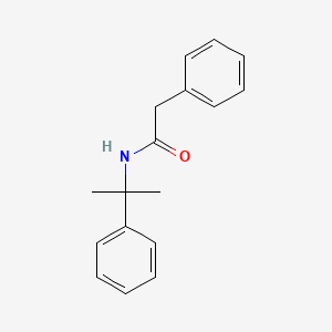molecular formula C17H19NO B14452750 2-Phenyl-N-(2-phenylpropan-2-yl)acetamide CAS No. 76440-28-3