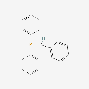 molecular formula C20H19P B14452754 Benzylidene(methyl)diphenyl-lambda~5~-phosphane CAS No. 72646-24-3