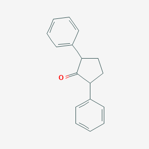 molecular formula C17H16O B14452765 2,5-Diphenylcyclopentanone CAS No. 73331-36-9