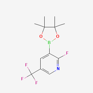 2-Fluoro-3-(4,4,5,5-tetramethyl-1,3,2-dioxaborolan-2-YL)-5-(trifluoromethyl)pyridine