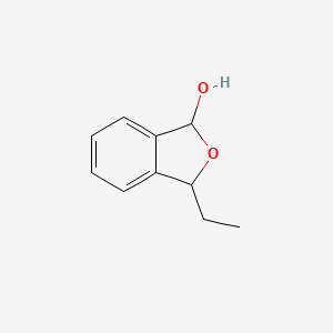 molecular formula C10H12O2 B14452782 3-Ethyl-1,3-dihydro-2-benzofuran-1-ol CAS No. 75141-86-5
