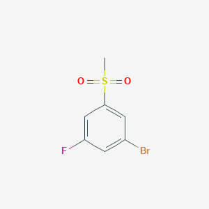 molecular formula C7H6BrFO2S B1445280 1-Bromo-3-fluoro-5-(methylsulfonyl)benzene CAS No. 1207970-78-2