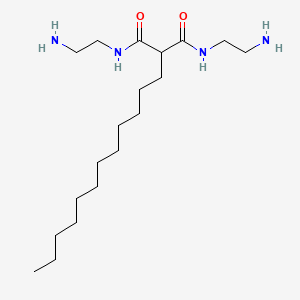 molecular formula C19H40N4O2 B14452815 N~1~,N~3~-Bis(2-aminoethyl)-2-dodecylpropanediamide CAS No. 74974-31-5