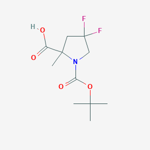 1-(tert-Butoxycarbonyl)-4,4-difluoro-2-methylpyrrolidine-2-carboxylic acid