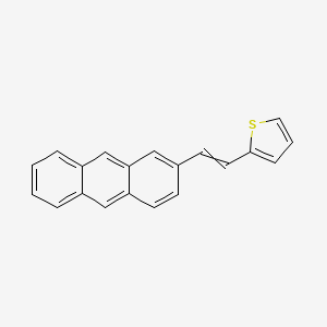 molecular formula C20H14S B14452837 2-[2-(Anthracen-2-YL)ethenyl]thiophene CAS No. 78405-84-2