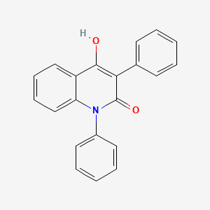 molecular formula C21H15NO2 B14452882 4-Hydroxy-1,3-diphenylquinolin-2(1H)-one CAS No. 76066-78-9