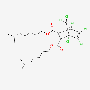 molecular formula C25H36Cl6O4 B14452885 Diisooctyl 1,4,5,6,7,7-hexachlorobicyclo(2.2.1)hept-5-ene-2,3-dicarboxylate CAS No. 72275-99-1