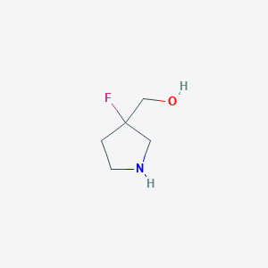 molecular formula C5H10FNO B1445289 (3-Fluoropyrrolidin-3-yl)methanol CAS No. 1273566-33-8