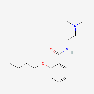 molecular formula C17H28N2O2 B14452890 Benzamide, 2-butoxy-N-(2-(diethylamino)ethyl)- CAS No. 73664-71-8